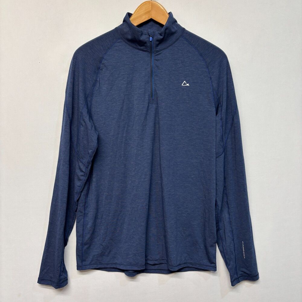 Merino Blend by Paradox Men 1/4 Zip Base Layer Top Shirt Size Medium D021 -12